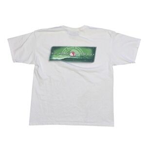 T&C Surf Designs Hawaii Mens XL White Graphic T-Shirt Yin Yang Logo Surf Tee